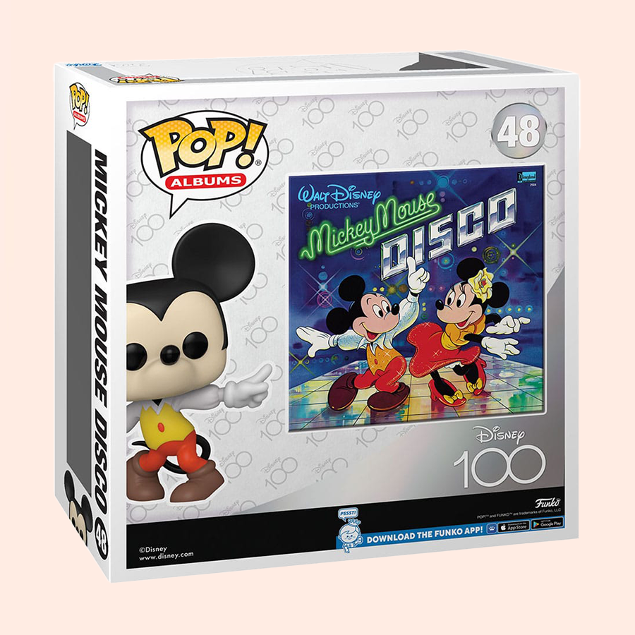 POP! Albums Disney - Mickey Mouse Disco (9 cm) boite fenêtre arrière