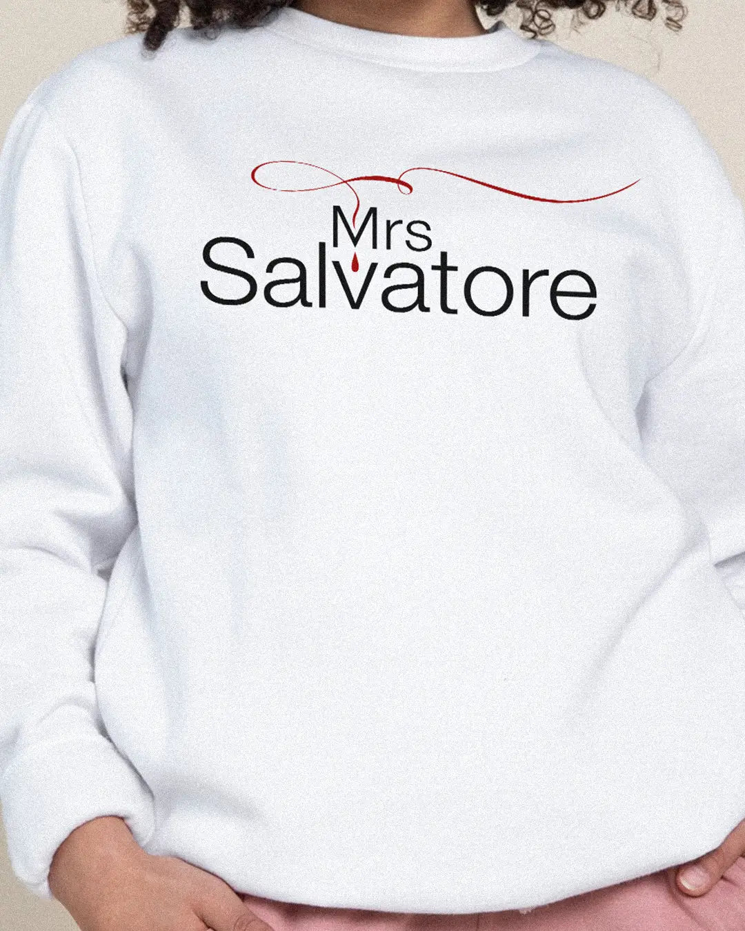 Sweat blanc Mrs Salvatore photo