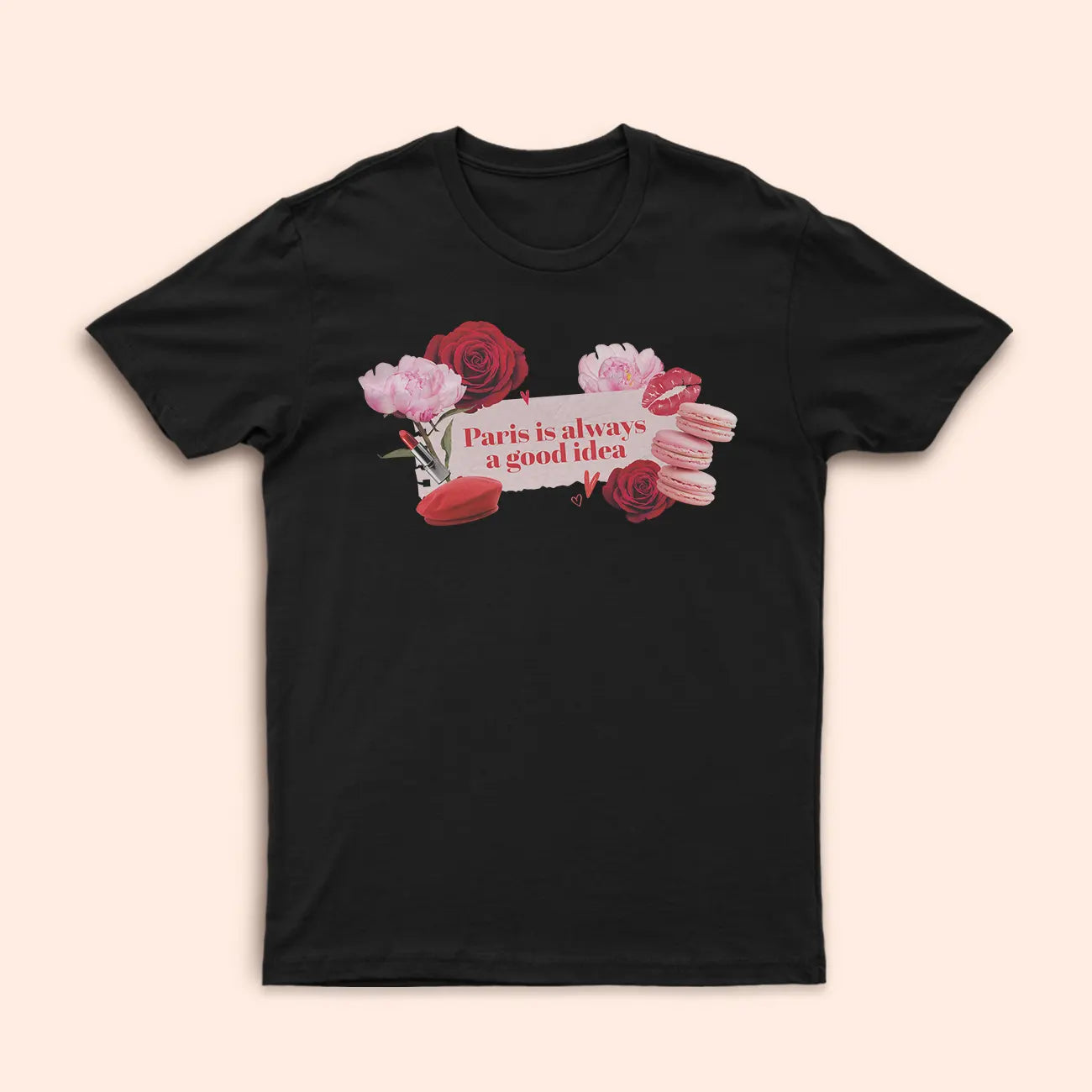 T-Shirt noir "Paris Is Always A Good Idea" - Emily in Paris