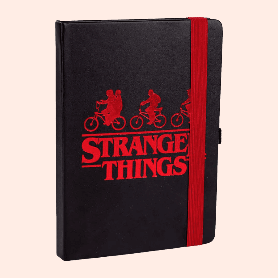 Carnet Stranger Things noir et rouge