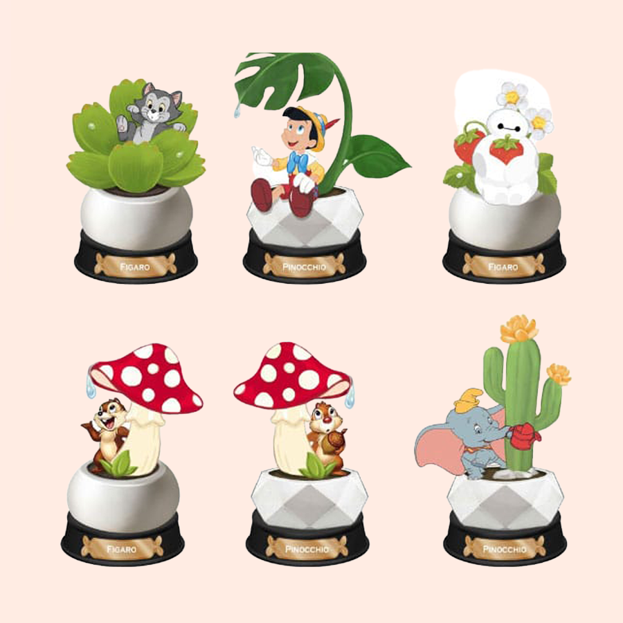 Assortiment Disney Mini Diorama Stage Love Plants (6 Statuettes, 12 cm)