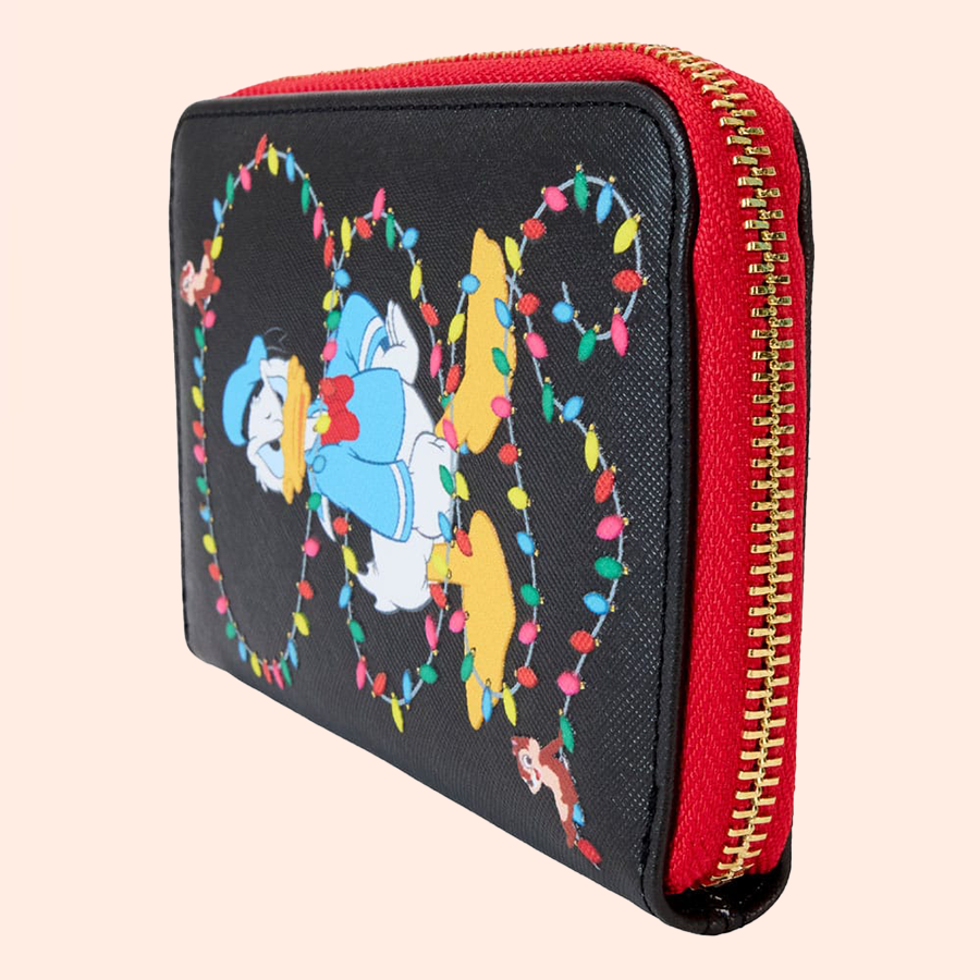 Disney by Loungefly Porte-monnaie Donald Wrapped in Lights côté