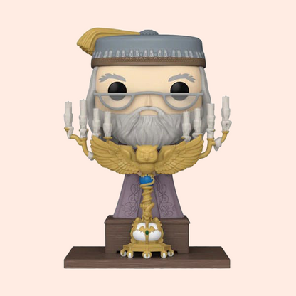 Harry Potter POP! Deluxe - Figurine Dumbledore podium 12 cm