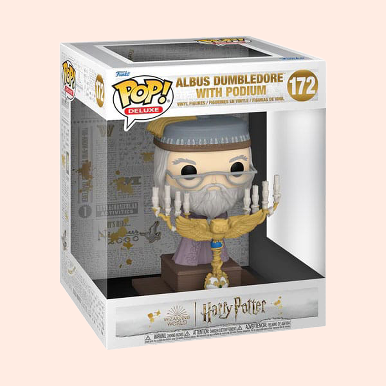 Harry Potter POP! Deluxe - Figurine Dumbledore podium 12 cm