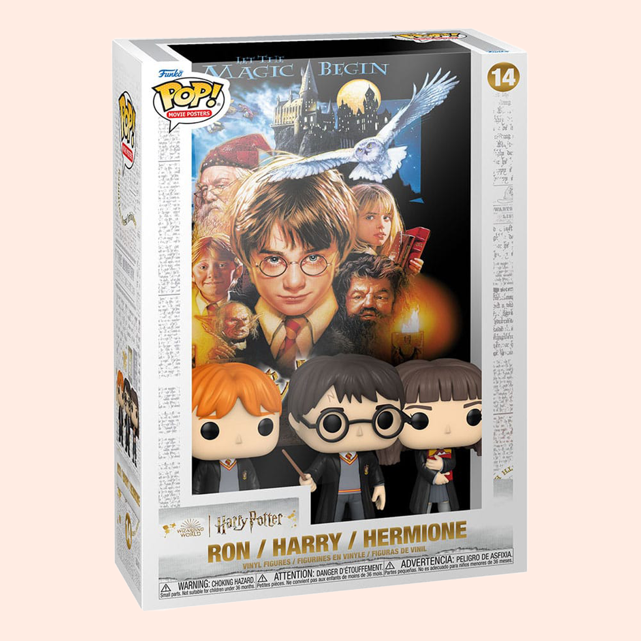Harry Potter POP! Movie Poster et Figurine - Sorcerer's Stone Edition 9 cm boite-fenêtre avant