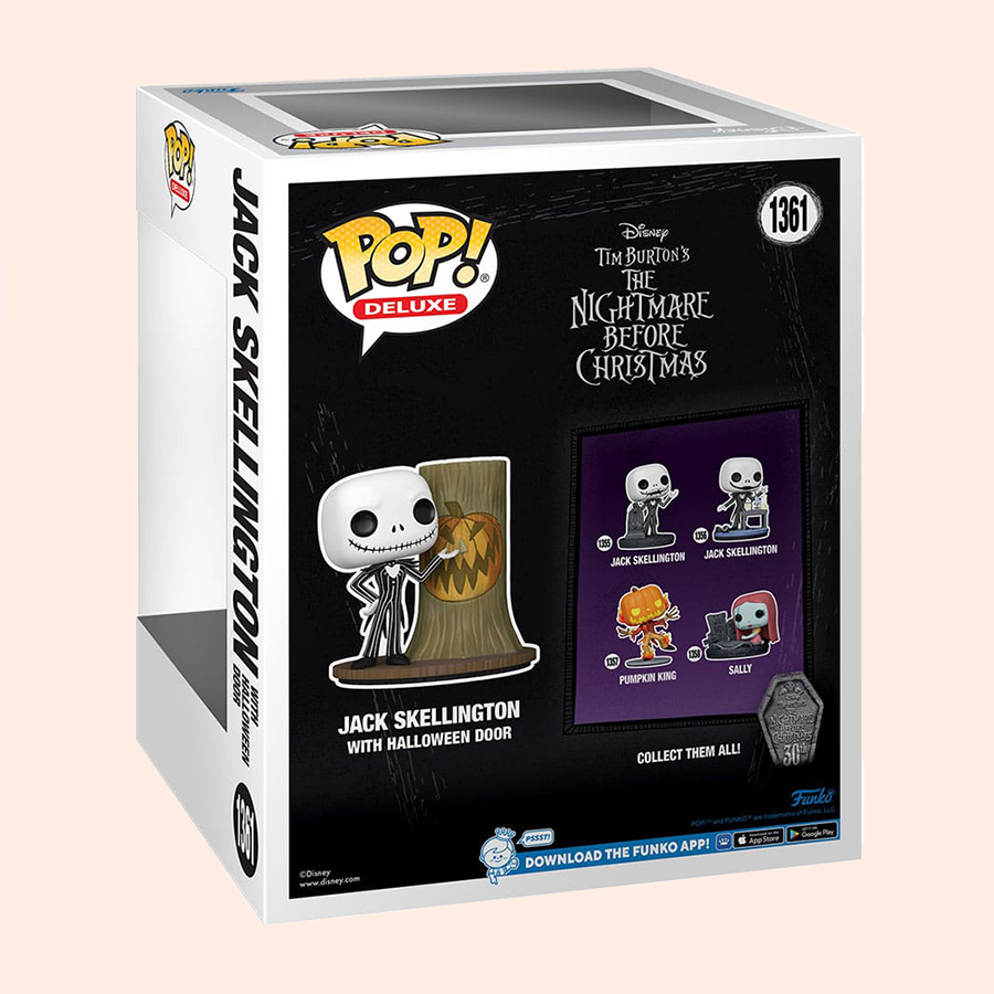 POP! Deluxe 30th - Jack / Halloween Town (L’Étrange Noël de Mr. Jack) boite fenêtre arrière