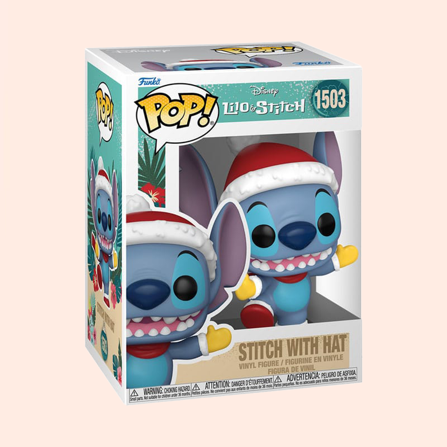 POP! Disney Holiday - Stitch avec Bonnet (9 cm) boite fenêtre