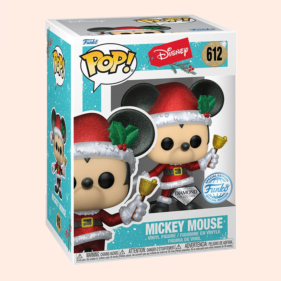 POP! Disney Holiday Mickey Mouse Diamond Collection (Édition Spéciale) boite fenêtre