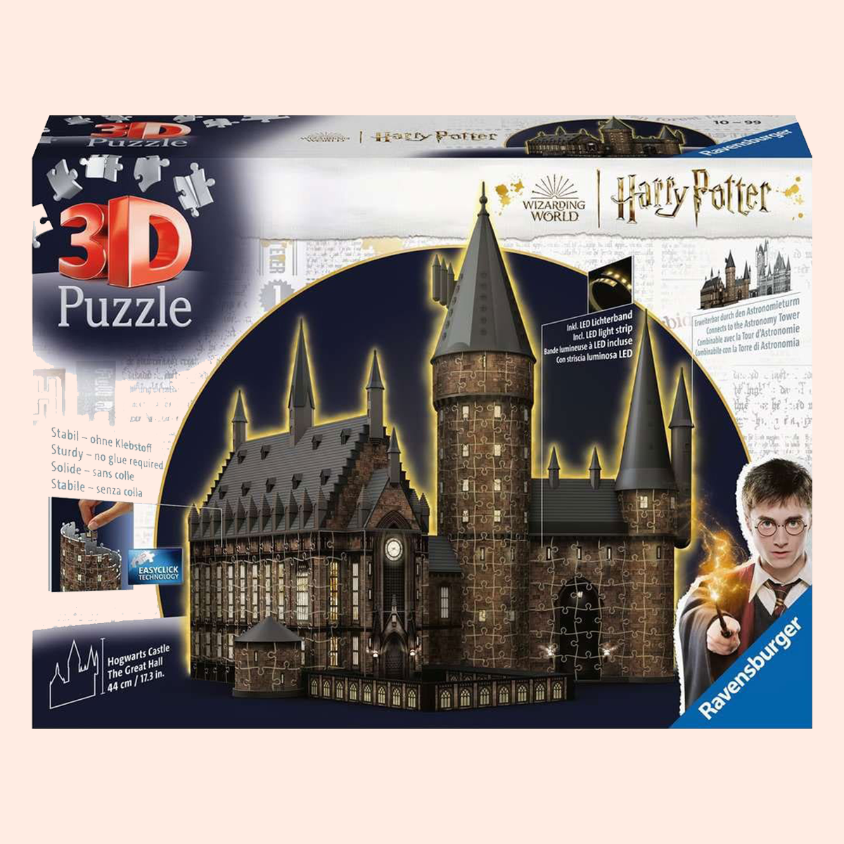 Puzzle 3D Harry Potter - Poudlard avec LED (643 pièces) boite