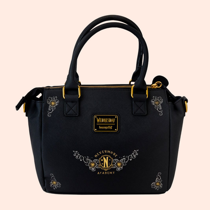 Sac à bandoulière Wednesday Typewriter - Loungefly face