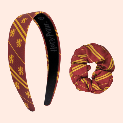 Serre-tête + chouchou Harry Potter Gryffondor