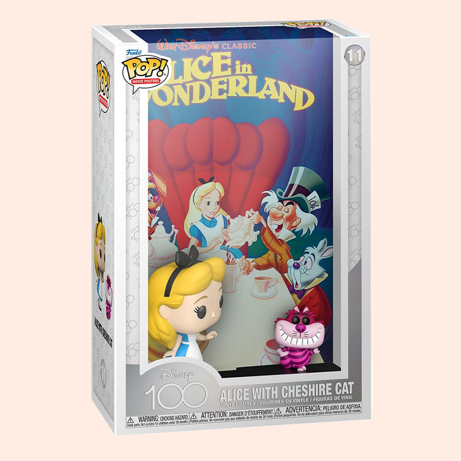Set POP! Disney 100e Anniversaire Alice in Wonderland – Poster et Figurine 9cm boite