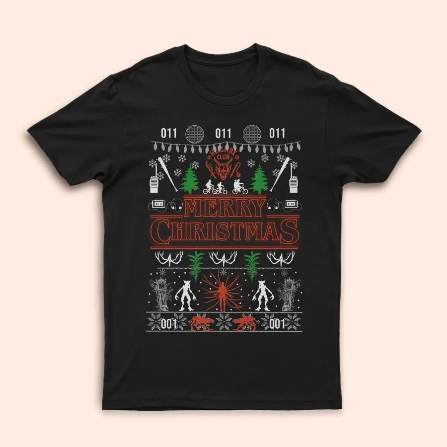 T-Shirt Christmas Logo Stranger Things