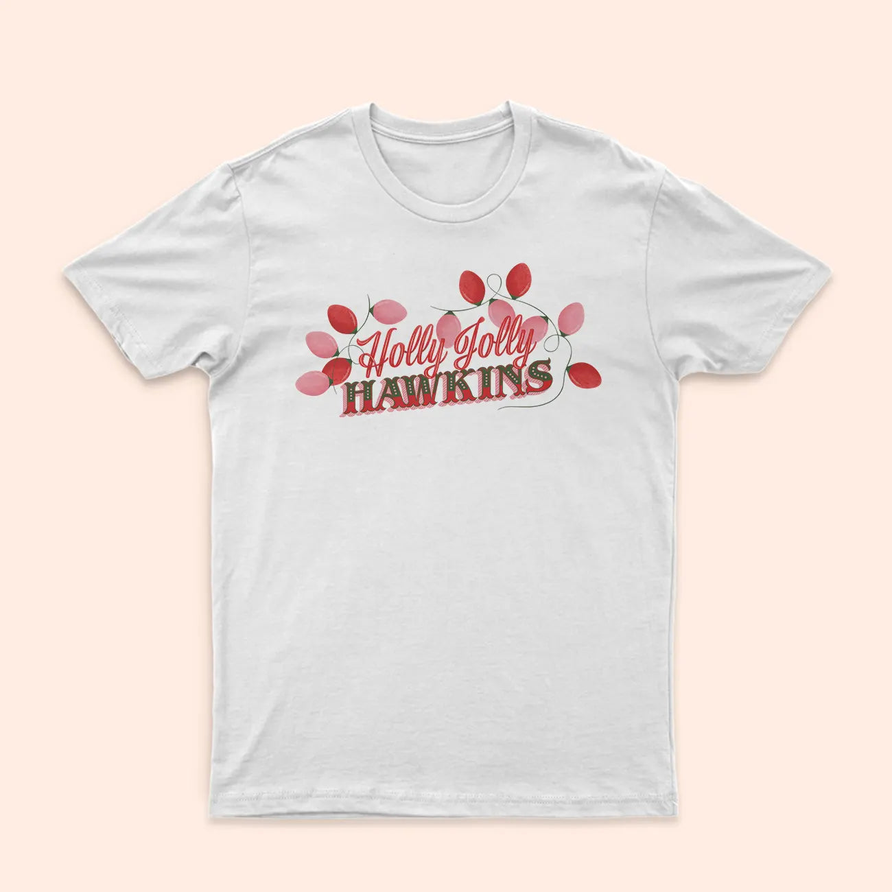 T-Shirt Holly Jolly Hawkins - Stranger Things