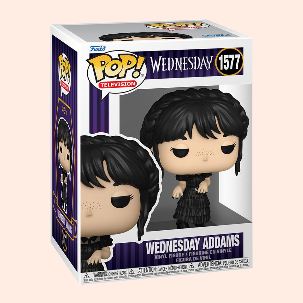 Wednesday POP! TV Vinyl figurine Wednesday Dancing 9cm boite-fenêtre