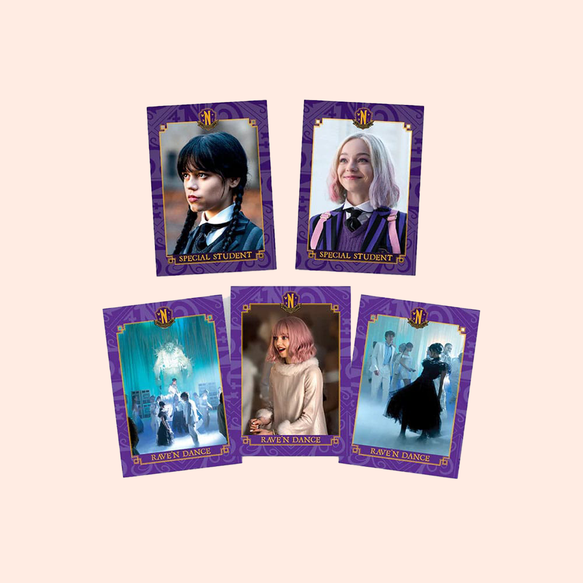 Wednesday coffret cadeau Nevermore Welcome Kit cartes à collectionner