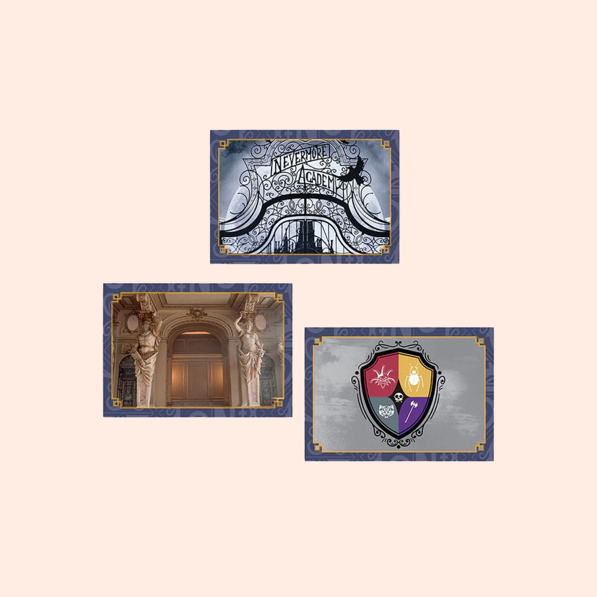 Wednesday coffret cadeau Nevermore Welcome Kit cartes à collectionner