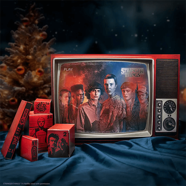 Stranger Things deluxe 2024 advent calendar and gift boxes