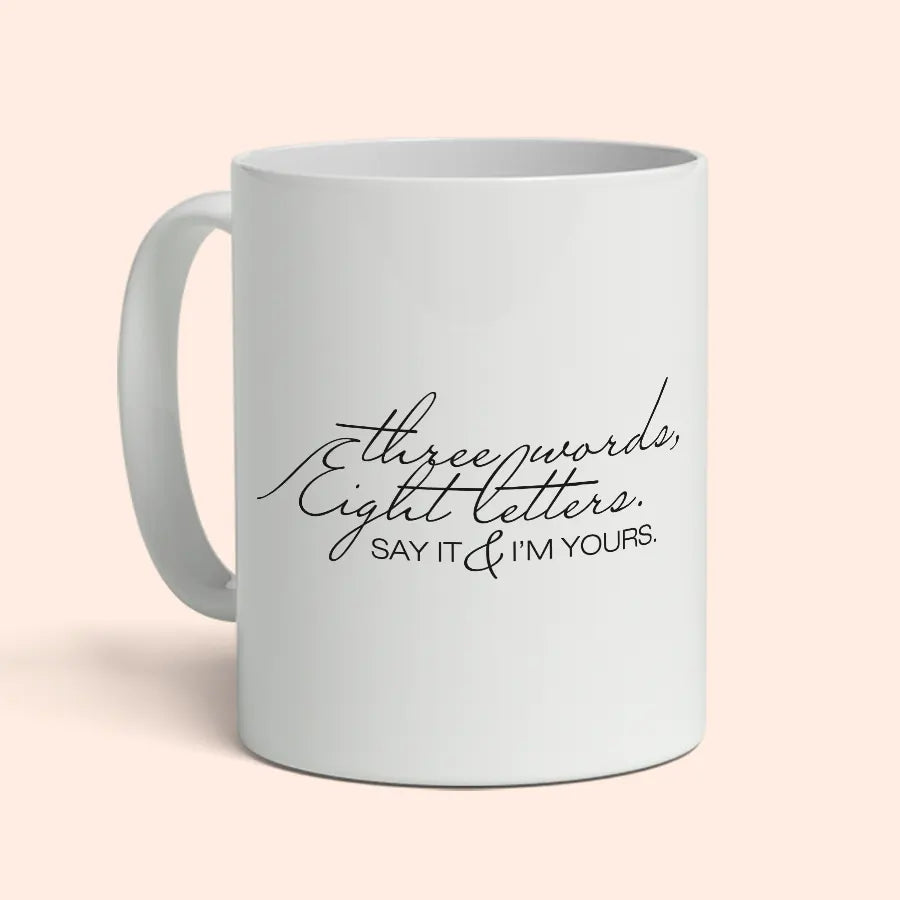 Gossip Girl "Three Words Eight Letters" mug