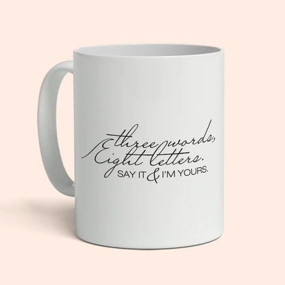 Mug Gossip Girl "Three Words Eight Letters"