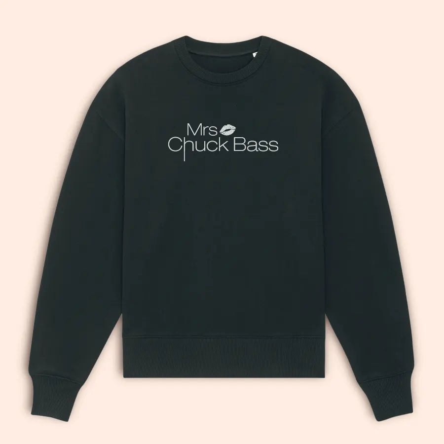 Sweat noir "Mrs Chuck Bass"