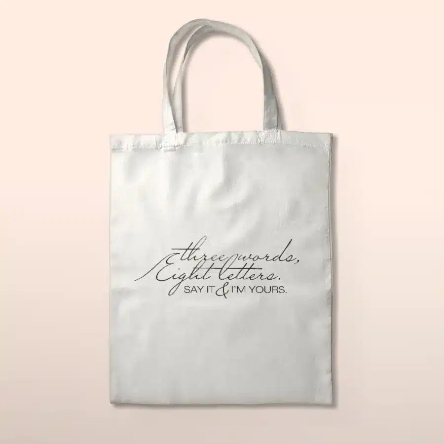 Tote-bag "Three Words Eight Letters"