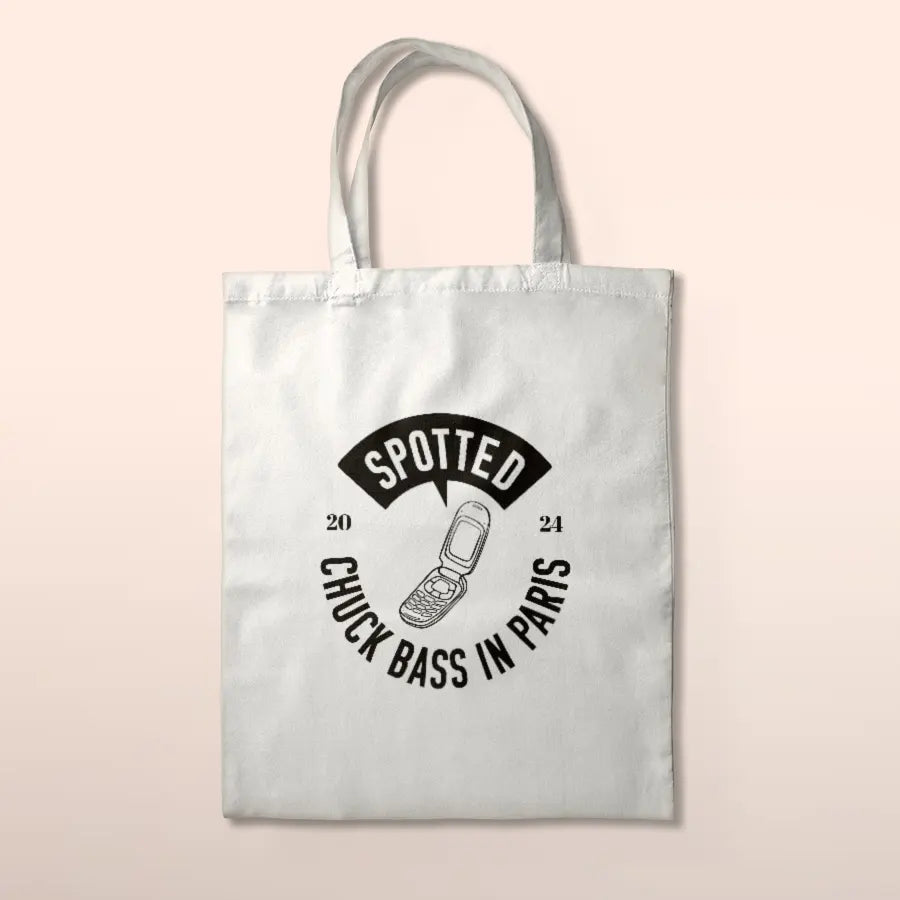 Tote-bag "Spotted: Chuck Bass in Paris"