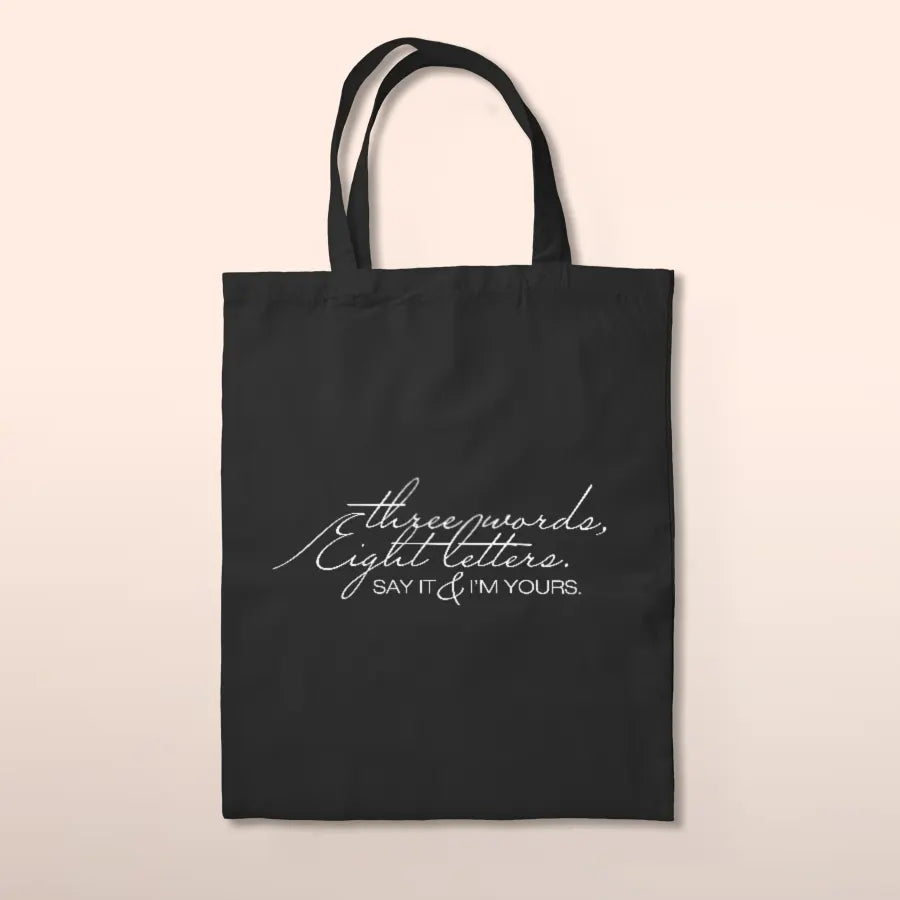 Three Words Eight Letters" Tote-bag