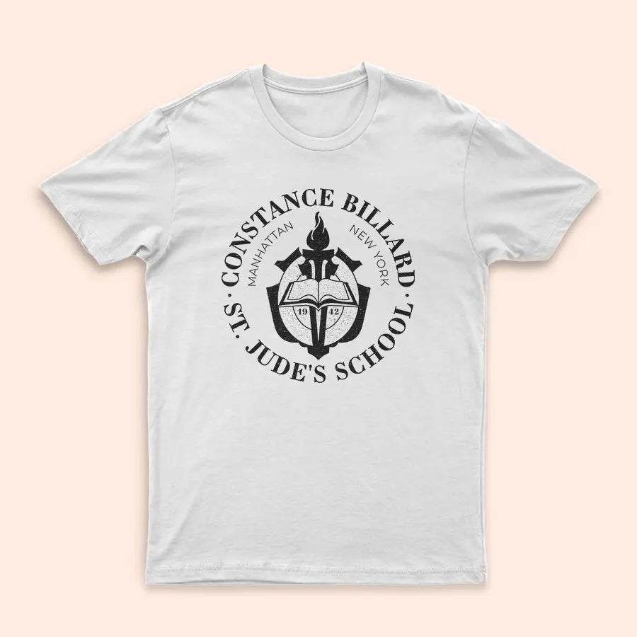 T-Shirt blanc "Constance Billard St. Jude's School"