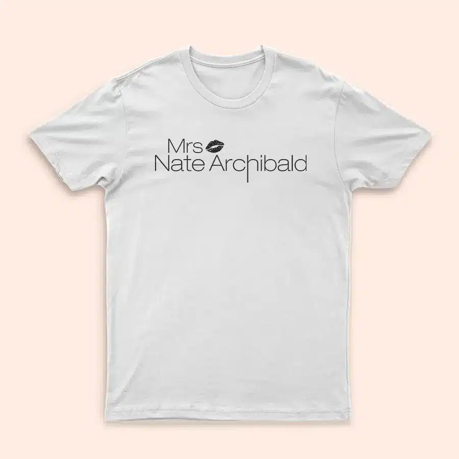 T-Shirt blanc "Mrs Nate Archibald"