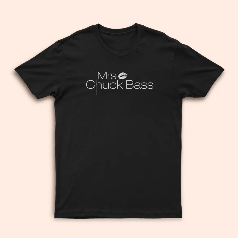 T-Shirt noir "Mrs Chuck Bass"